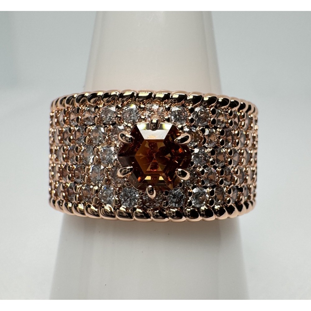 Size 8 Bomb Party Ring - RBP6775 She's Beauty and Grace - Dark Brown Tourmaline